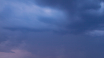 Fototapeta premium Thunderclouds in the sky as a background