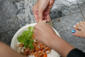 Grill party family in summer season