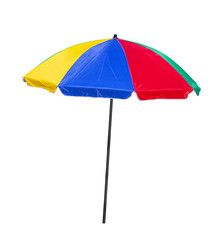 Beach umbrella on a white background