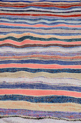 Handmade striped mat