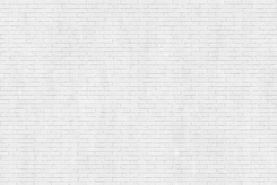 White brick wall texture, background, wallpaper