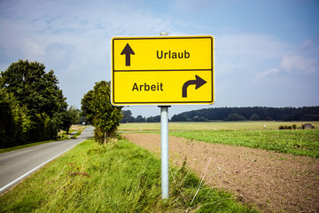 Schild 322 - Urlaub