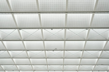 white roof. modern building ceiling