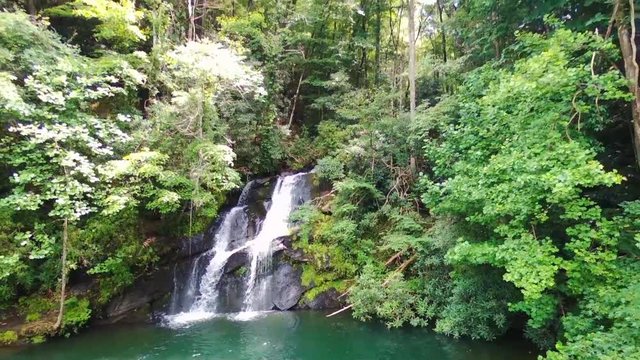 Beautiful landscape scenes at lake jocassee south carolina