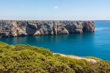 Cape Saint Vincent in Algarve, near Sagres in Portugal