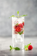 Summer drinks with strawberry