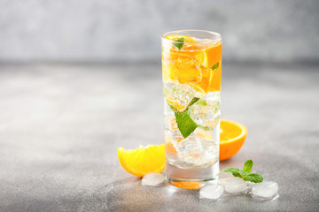 Summer drinks with  orange