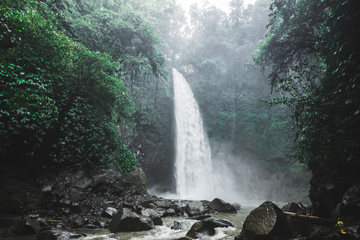 Bali waterfall Nung-Nung in deep jungle