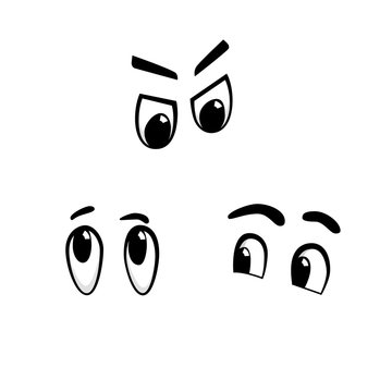 Cartoon Eyes No 3 Set of 3 