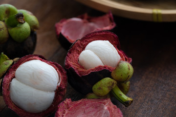 Mangosteen tropical fruit
