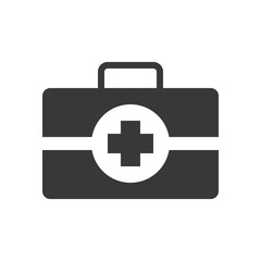 first aid kit, healthcare and medical related solid icon