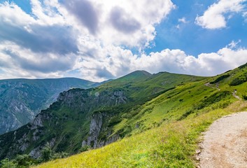 Mountain trail to Czerwone Wierchy