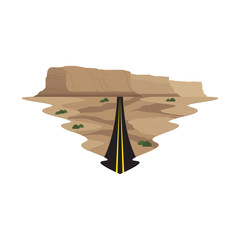 Highway Long Road Travel and Trip Landscape Vector