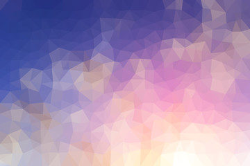 Low Poly Background of the Sky and Clouds