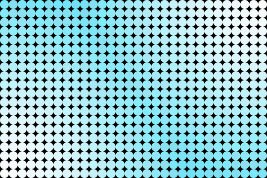 Light Blue Circles On Black Background