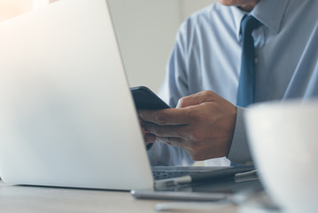 Businessman working