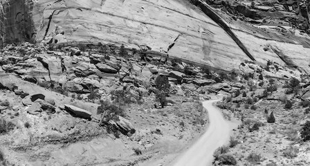 Fototapeta premium Panoramic aerial view of Zion National park, USA