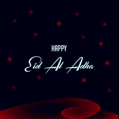Happy Eid Al Adha Vector Template Design Illustration