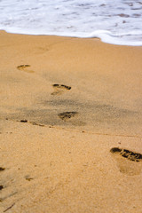 Footprints on sand