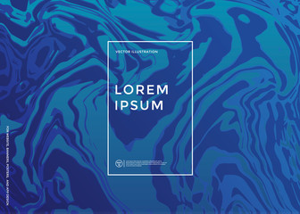 Liquid colors posters set. Trendy colors mixture. Cool colorful marbles backgrounds. Applicable for Banners, Placards, Posters, Flyers. Eps 10 Vector template