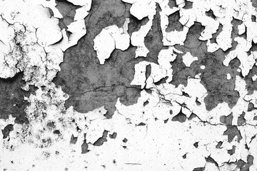 Wall fragment with scratches and cracks