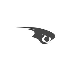 Eye of eagle icon, eagle logo
