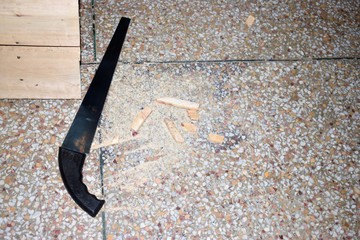 Wood Cutting with Saw