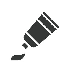 cream, paste , ointment, healthcare and medical related solid icon