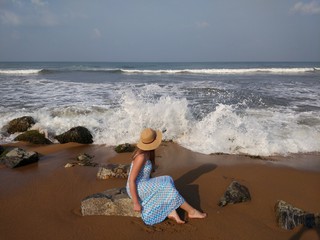 girl and ocean