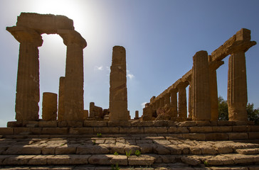 Fototapeta na wymiar Temple of Juno in the Valley of the Temples, Agrigento, Italy