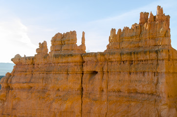 landscape on the bryce canyon in the united states of america