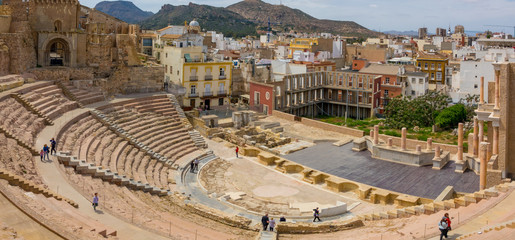Obraz premium Roman amphitheater in Cartagena