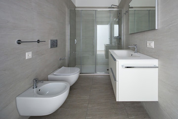 Apartment in the building in the city, interior