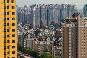 Fototapeta na wymiar Chinese buildings, Beijing, China
