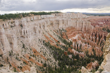 landscape on the bryce canyon in the united states of america