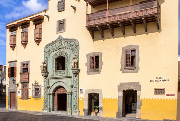 Fototapeta na wymiar Columbus House, Las Palmas, Spain