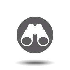 Binocular field glasses flat icon