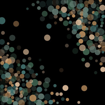 Abstract background confetti transparent dots.