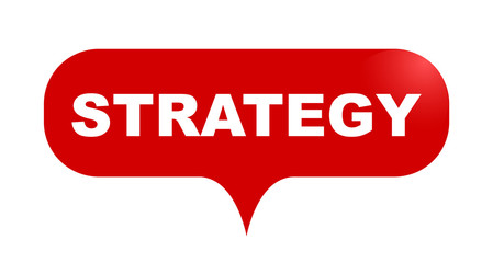 red vector bubble banner strategy