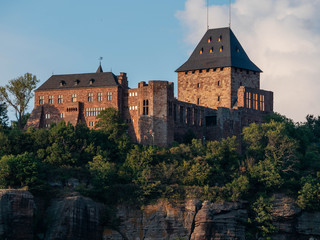 Nahaufnahme der Burg Nideggen, Rurtal in der Nordeifel