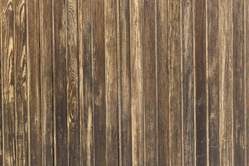 Beautiful old wall background from dun wood boards.