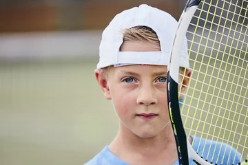 Fototapeten Little tennis player © Chalabala