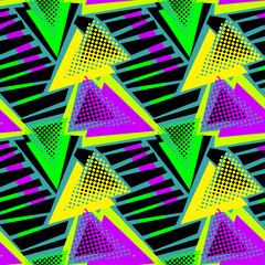 Abstract geometric triangles seamless  sport background.