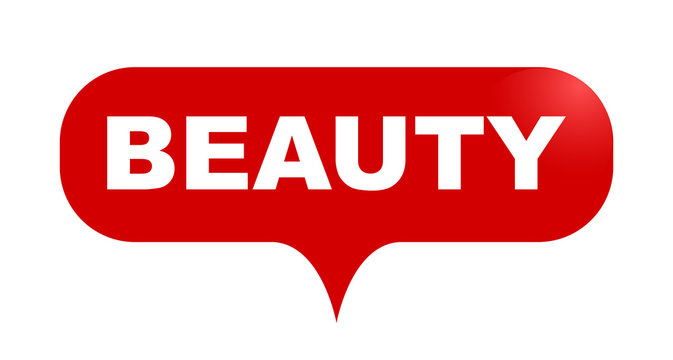 red vector bubble banner beauty