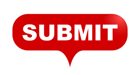 red vector bubble banner submit