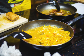 Orange peel for cooking sauce and roasting turkey breast. 