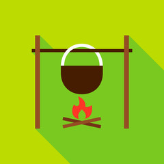 Campfire with Kettle Object Icon