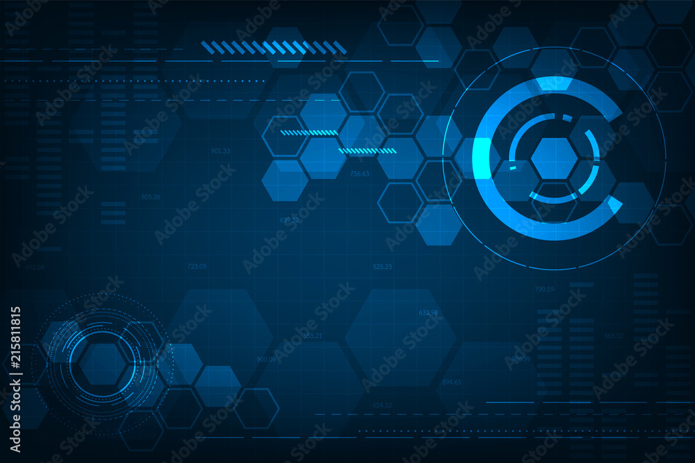 Poster vector background in the concept of technology.