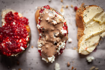 Sweat bread with raspberries and chocco