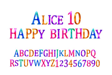 Alice 10 font children's